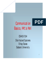 Communication Basics,: RPC & Rmi