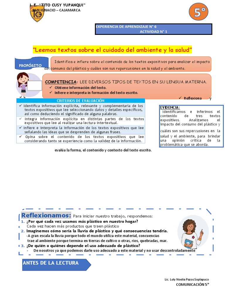 Cuidado del Medio Ambiente y Salud | PDF | El plastico | Reciclaje