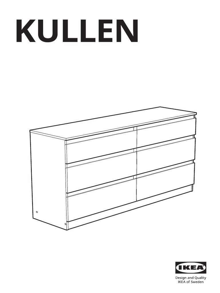 IKEA KULLEN (6 Drawers) Dresser PDF