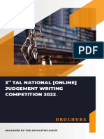 3 Tal National (Online) Judgement Writing Competition 2022: Brochure