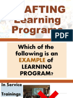 CRAFTING LEARNING PROGRAMS