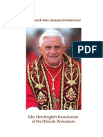 Fota IV: Benedict XVI and The Roman Missal - Session 2