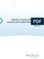 NextGen Practice Management Accounts and Patient Records Guide Version 5.8