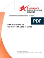 SAC Guidance 01: Guidelines On Code of Ethics