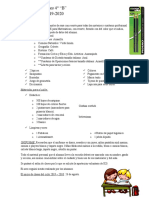 Lista de Materiales 4