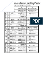 Course Plan For Class 4