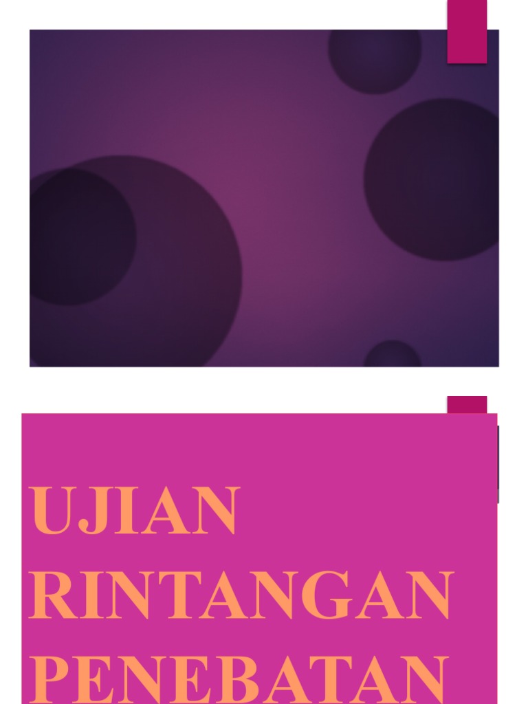 Ujian Rintangan Penebatan | PDF