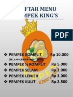 Daftar Menu Pempek King