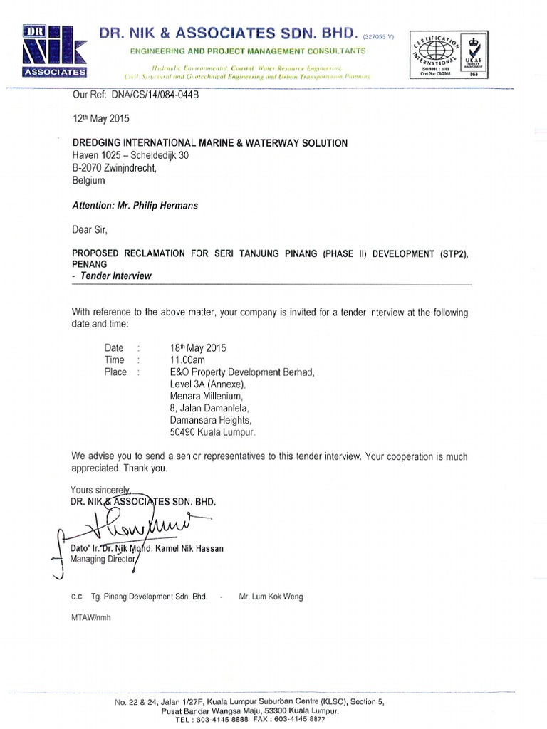 084-044b Tender Interview Sample | PDF