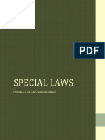 Special Laws: Criminal Law and Jurisprudence