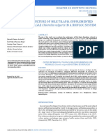 The Intensive Culture of Nile Tilapia Supplemented With The Microalgae Chlorella Vulgaris in A Biofloc System