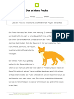 Kurzgeschichte Der Schlaue Fuchs