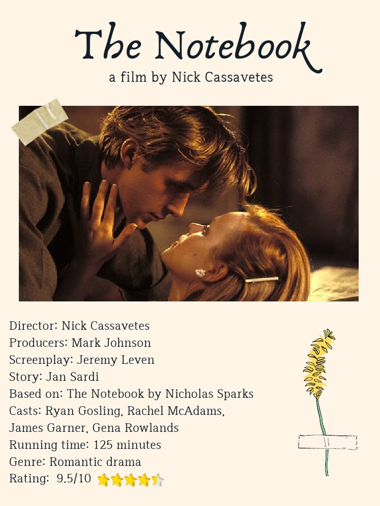 The Notebook: Afilmbynickcassavetes | PDF
