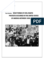 Grade 12 History Research Assignment (US Civil Rights Movement)