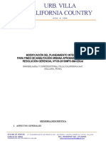 Modificación Del Planeamiento Integral Memoria Descriptiva