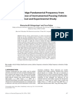 Estimating Bridge Fundamental Frequency From Vibration Response of Instrumented Passing Vehicle: Analytical and Experimental Study
