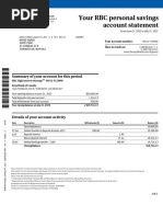 My RBC Bank Statement | PDF | Cheque | Banks