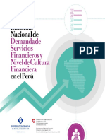 Encuesta Nacional Demanda de Servicios Financieros Resultados Peru