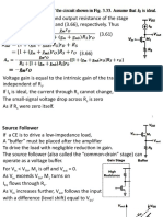 Transconductance and output resistance of a stage