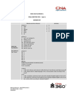 New Cna Platinum 1 Final Written Test - Type A Answer Key: Eading and Se of Nglish Istening Ctivity