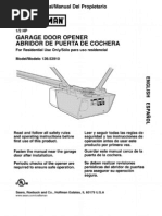 Craftsman Garage Door Opener 139.53910 Manual