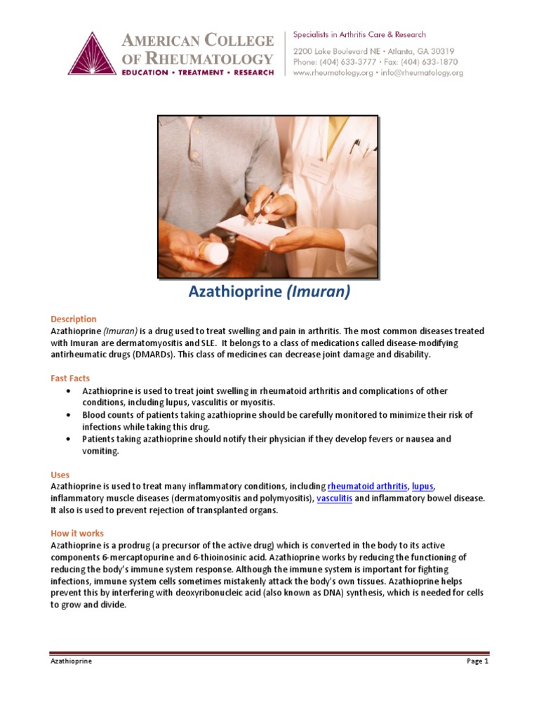 Azathioprine Pdf Clinical Medicine Rtt
