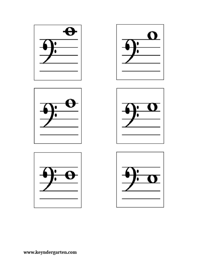 bass clef memory PDF