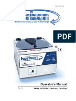 Operator's Manual: Horizontal Separation Centrifuge