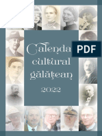 Calendar Cultural Galatean 2022 de Ziua Lor
