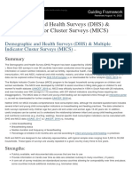 INDDEX Project - Demographic and Health Surveys (DHS) &amp Multiple Indicator Cluster Surveys (MICS) - 2019-01-09