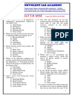 Weekly Ca Quiz: Benevolent Ias Academy