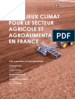 Les Enjeux Climat Pour Le Secteur Agricole Et Agroalimentaire en France Publication Carbone 4