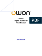 XDM2041 Digital Multimeter User Manual