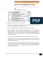 Period: Week Ending June 12, 2022 (Monday To Sunday) : Department: Legal