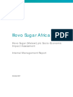 Illovo Sugar Africa: Illovo Sugar (Malawi) PLC Socio-Economic Impact Assessment Internal Management Report
