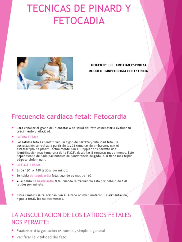 TECNICAS DE PINARD Y FETOCADIAdfgadg | PDF | Obstetricia | Embarazo humano
