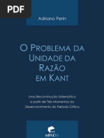 ADRIANO, Perin. O problema da unidade da razão em Kant
