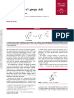 A New Synthesis of Lysergic Acid