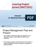 Engineering Project Management (MGT1002) : Instructor: Dr. Mahmood Hassan Akhtar
