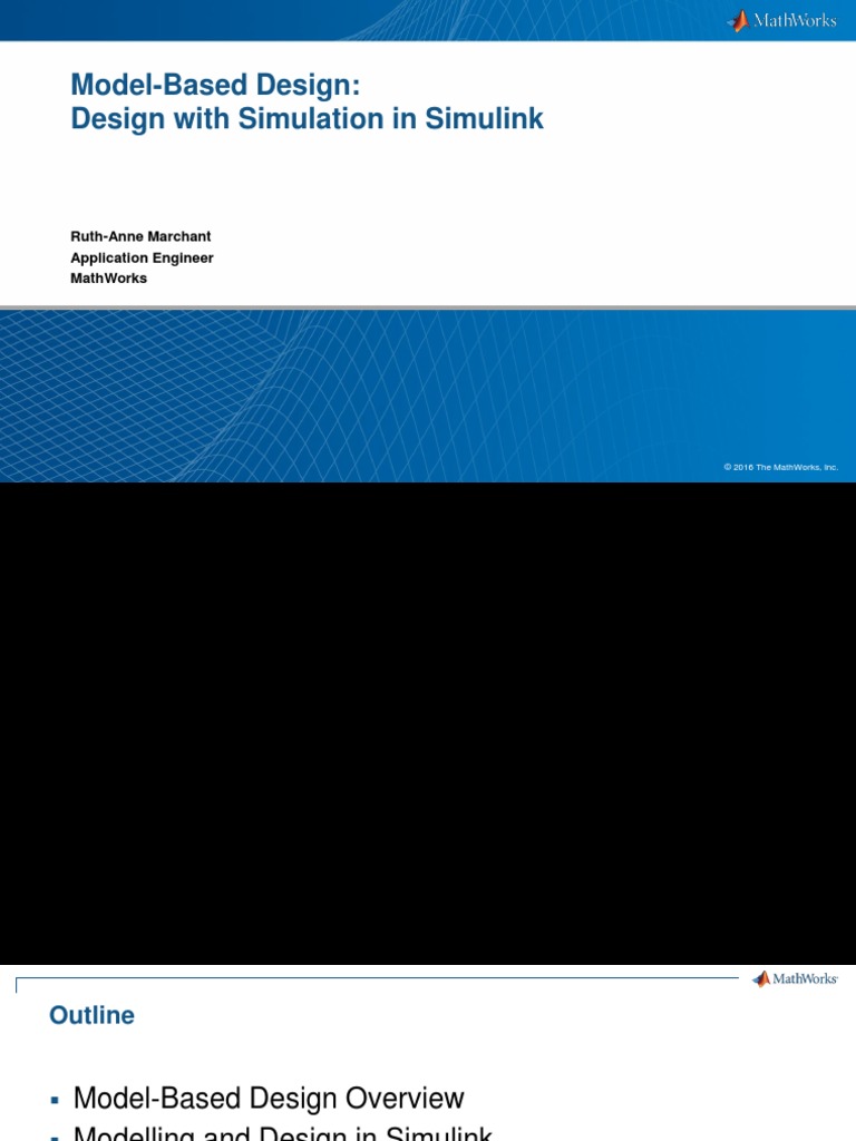 ModelBased Design Design With Simulation in Simulink RuthAnne