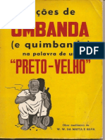 Lições de Umbanda (E Quimbanda) Na Palabra de Um Preto-Velho