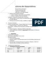 Métabolisme Des Lipoprotéines