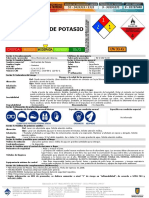 Ficha de Seguridad - Amilxantato de Potasio