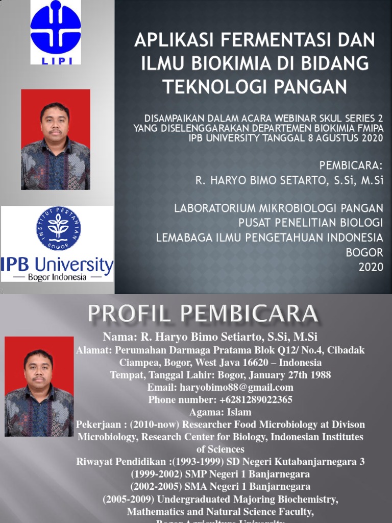 Fermentasi Mikroba dalam Pangan IPB | PDF