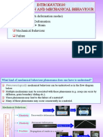 Deformation and Mechanical Behaviour