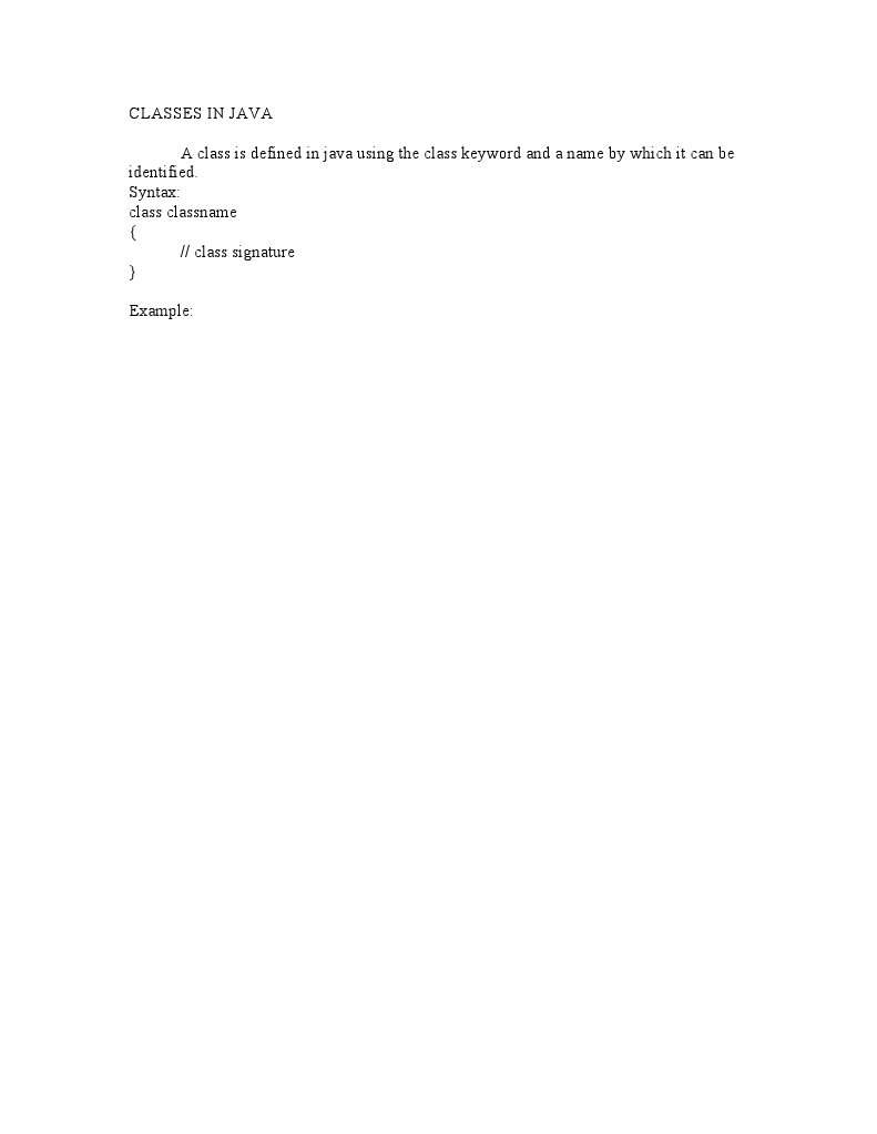 Understanding Java Class Syntax | PDF