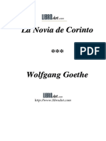Johann Wolfgang Goethe - La Novia de Corinto