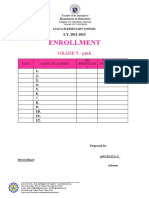 Enrollment: GRADE 5 - Pink