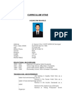 Curriculum Vitae Agung