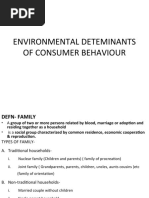 Environmental Deteminants of Consumer Behaviour